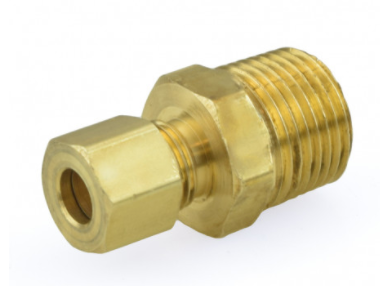 1/4" Compression x 3/8" Male Union Adapter, Lead-Free