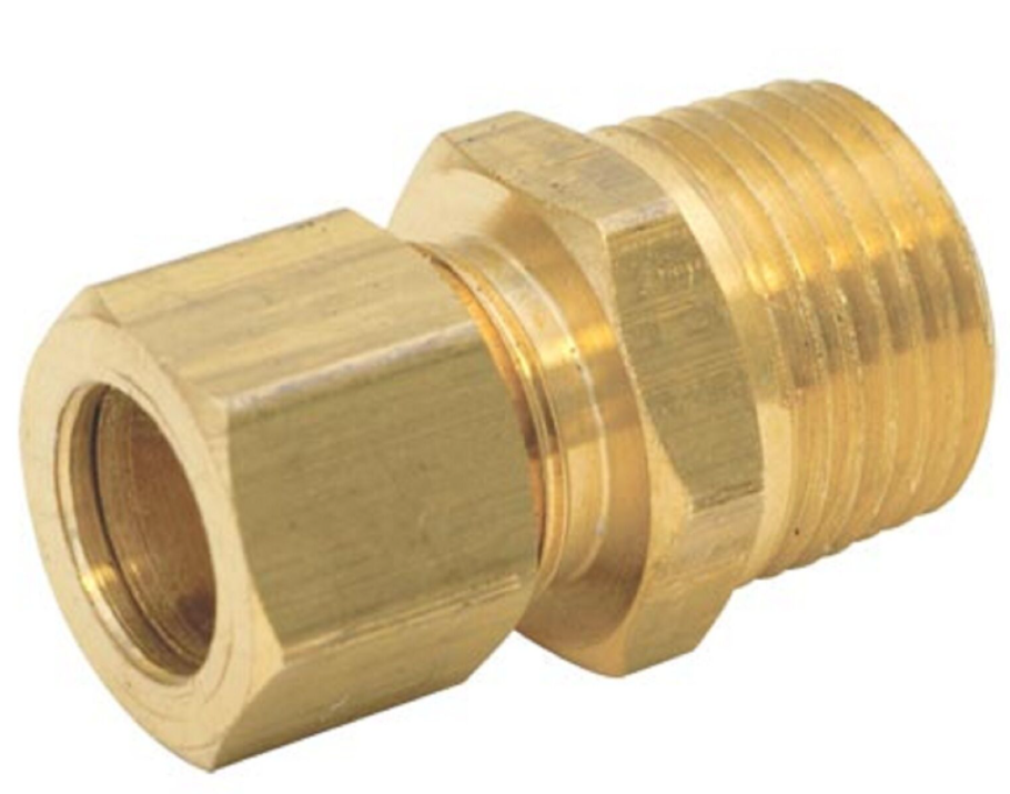 3/8" Compression x 1/2" Male Union, Lead Free Brass Adapter
