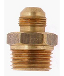 Brass 1/2" Male STR Connector Fine x 3/8" O.D. Tube
