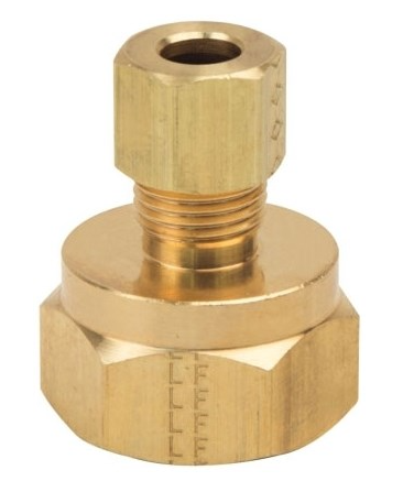 1/4" Compression x 1/2" FIP Union Lead Free Brass Pipe Adapter