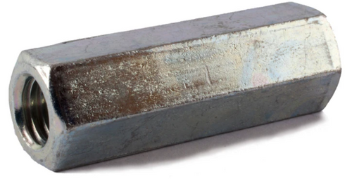 3/8" Grade a Hex Coupling Nut Zinc Plated