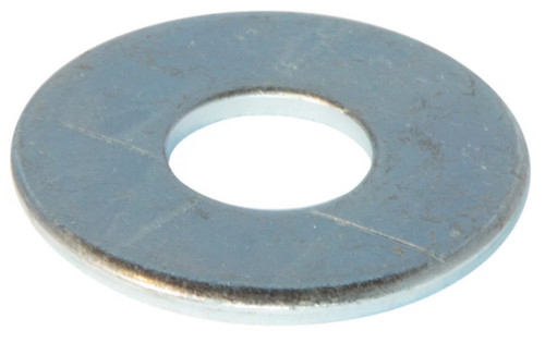1/2" Flat Washer Low Carbon Steel Zinc Plated