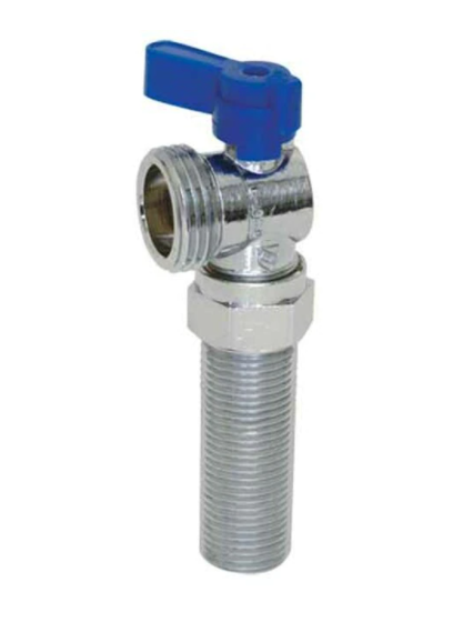 Washing Machine Outlet Stop Cold Valve, Chrome