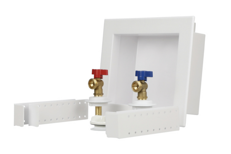 1/4" Turn Washing Machine Box With Ball Valves, Brass