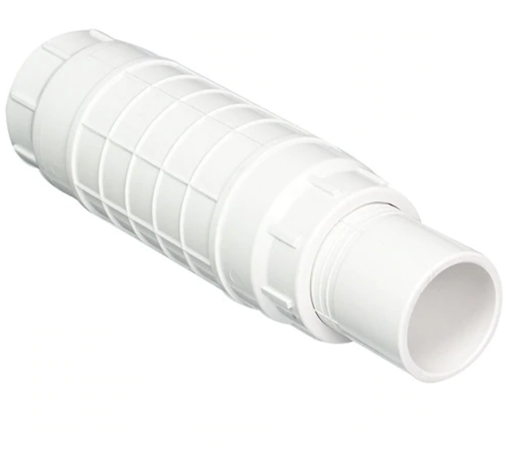 DRS 1 1/4" PVC Repair Coupling, O-Ring Seal