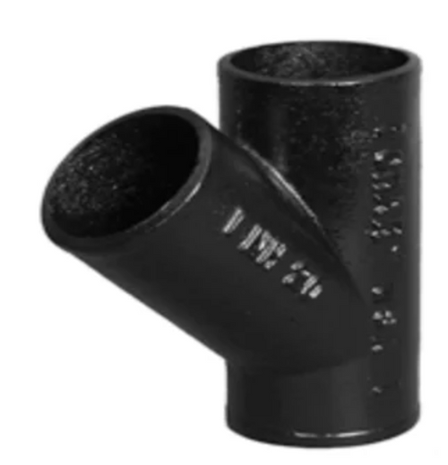 6" x 4" No Hub Cast Iron Fitting WYE