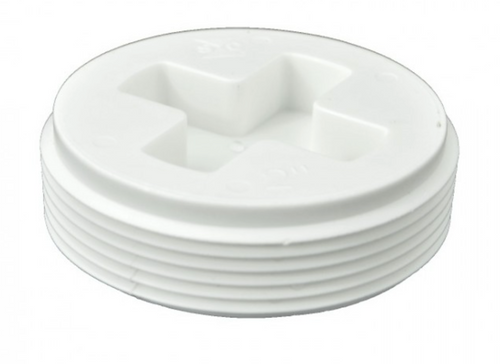 2" Chevy Cleanout Plug-Flush PVC