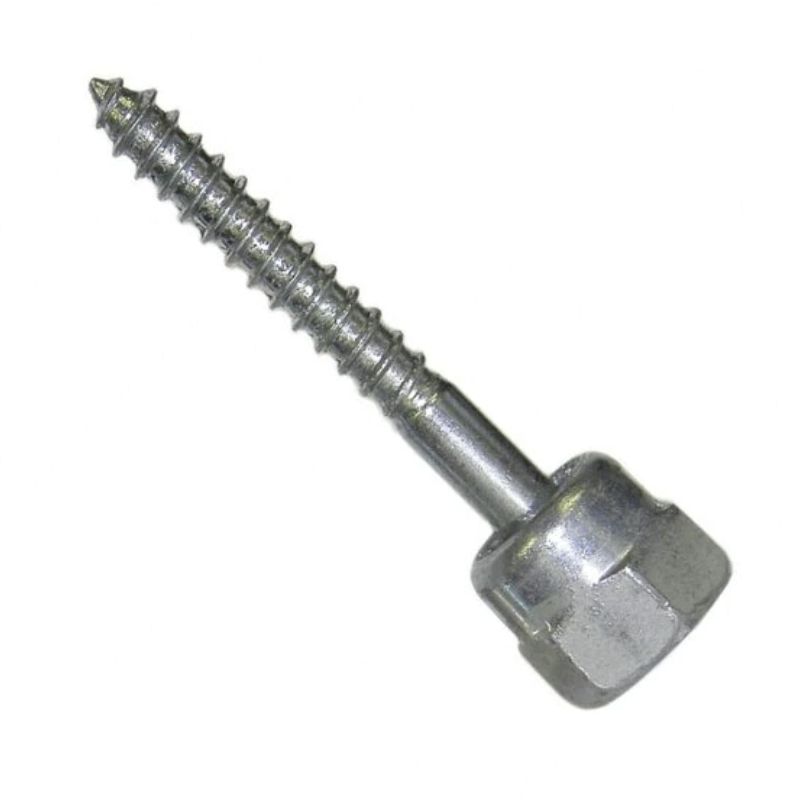 3/8" x 2-1/2" Vertical Mount Threaded Rod Anchor, Galvanized Steel