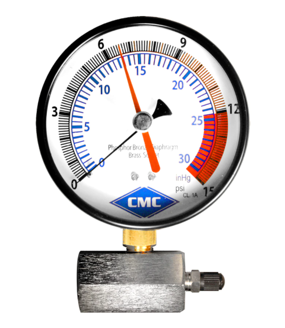 Low Pressure Diaphragm Gas Gauge 1-6 PSI