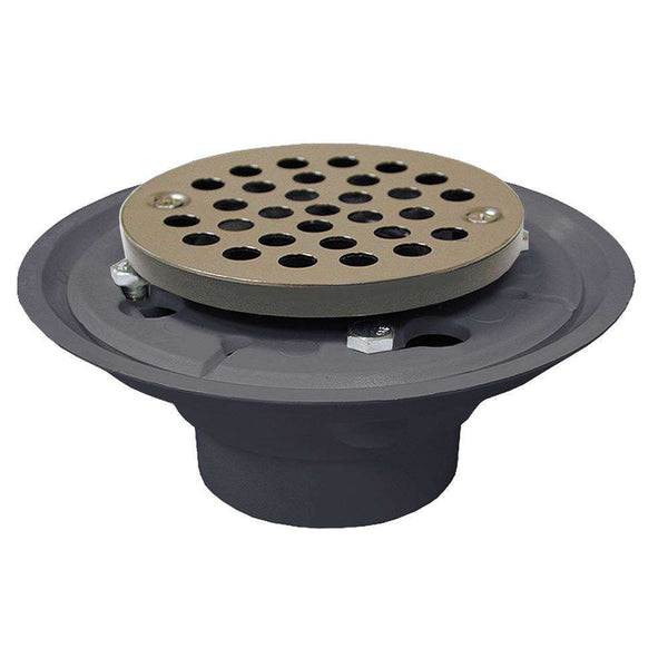 PlumBest PVC Shower Floor Drain with Stainless Steel Strainer