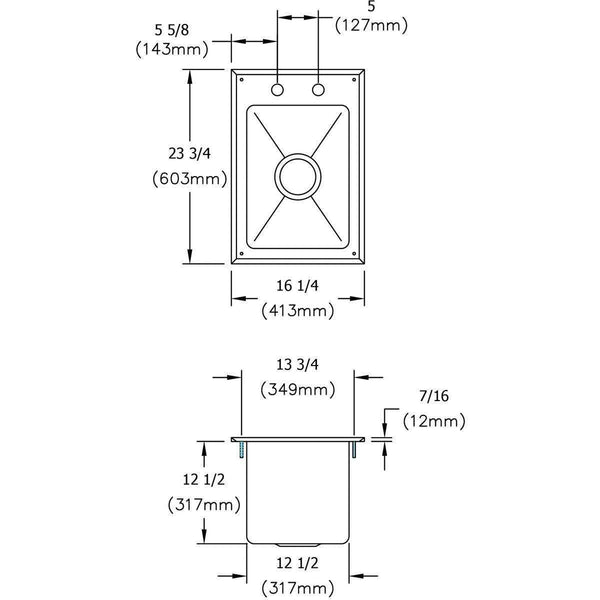 Elkay DI-3C-101410X 3 Comp. Drop-In