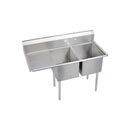 Elkay E2C16X20-L-18X 2 Comp. Sinks, 55X26 OA, 16X20X12 B, L