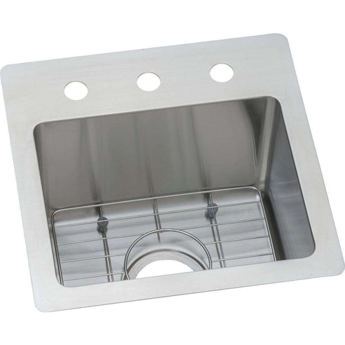 Elkay ECTSR15159TBG3 SS 15 x 15 x 9 Single Dual