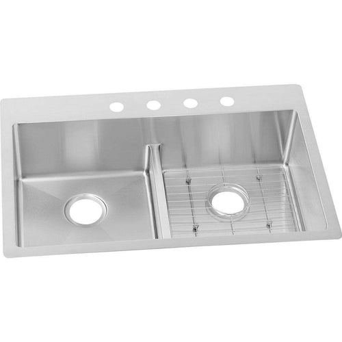 Elkay ECTSRA33229TBG4 SS 33 x 22 x 9 Equal Double