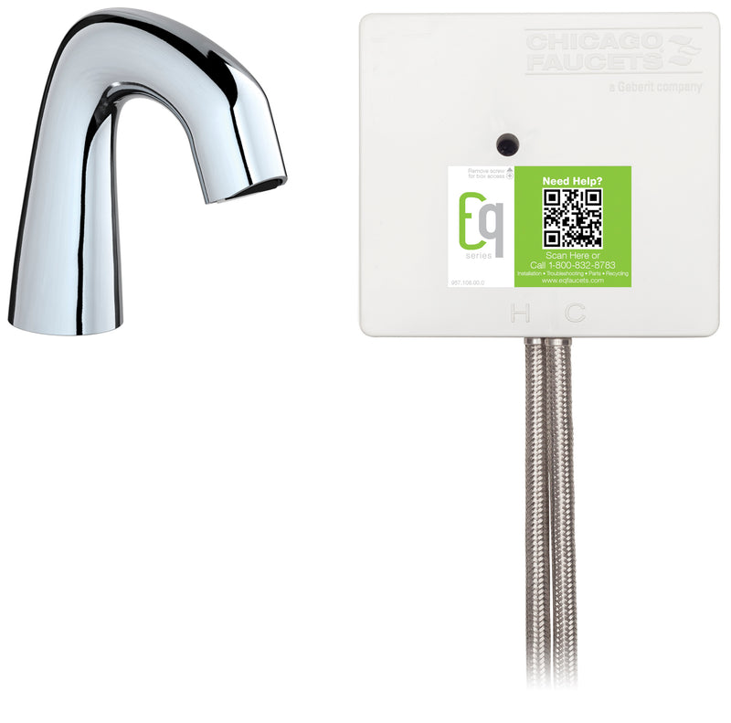 Chicago Faucets Lavatory Faucet EQ Series EQ-A11A-12ABCP
