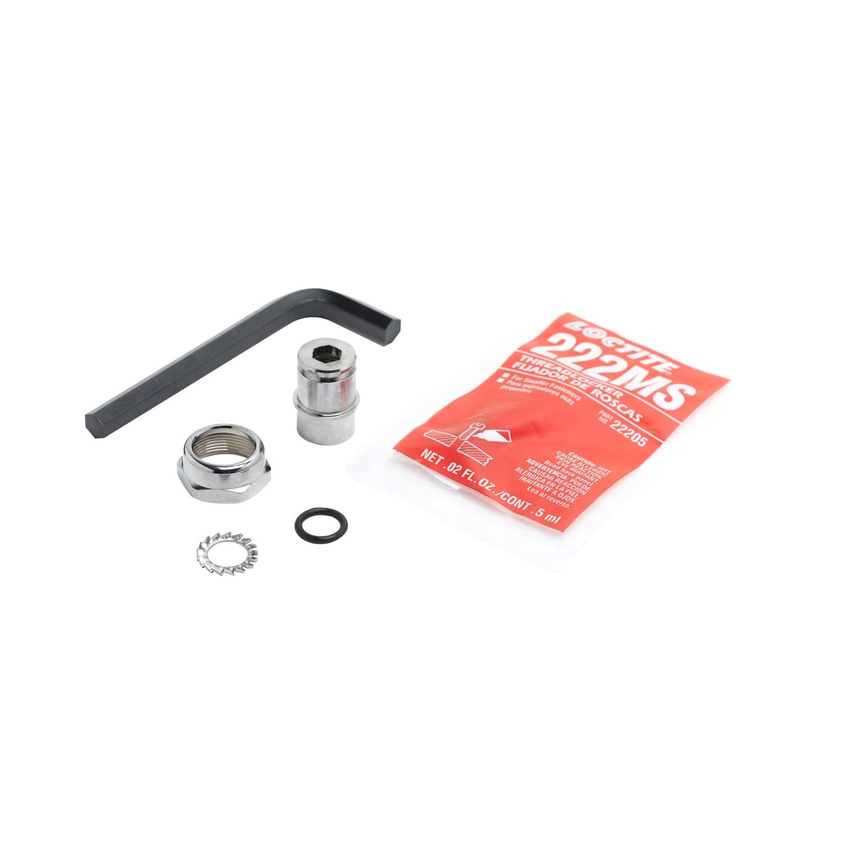 T&S Brass EZ-Kit: Swivel Nut, Bushing, O-Ring, Lock Washer