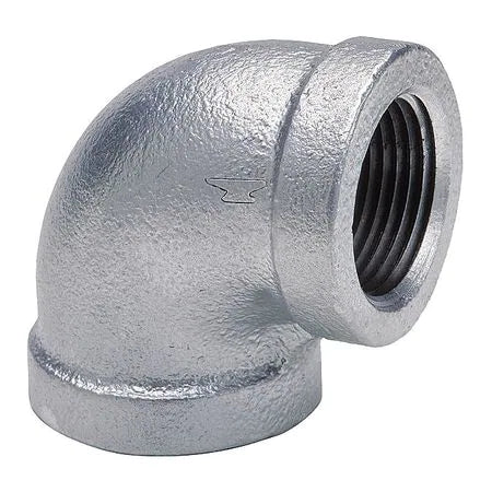 2 Galvanized Mall 90 Elbow