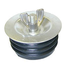 3" Economy Test Plug, Galvanized Steel W/ Rubber Gasket