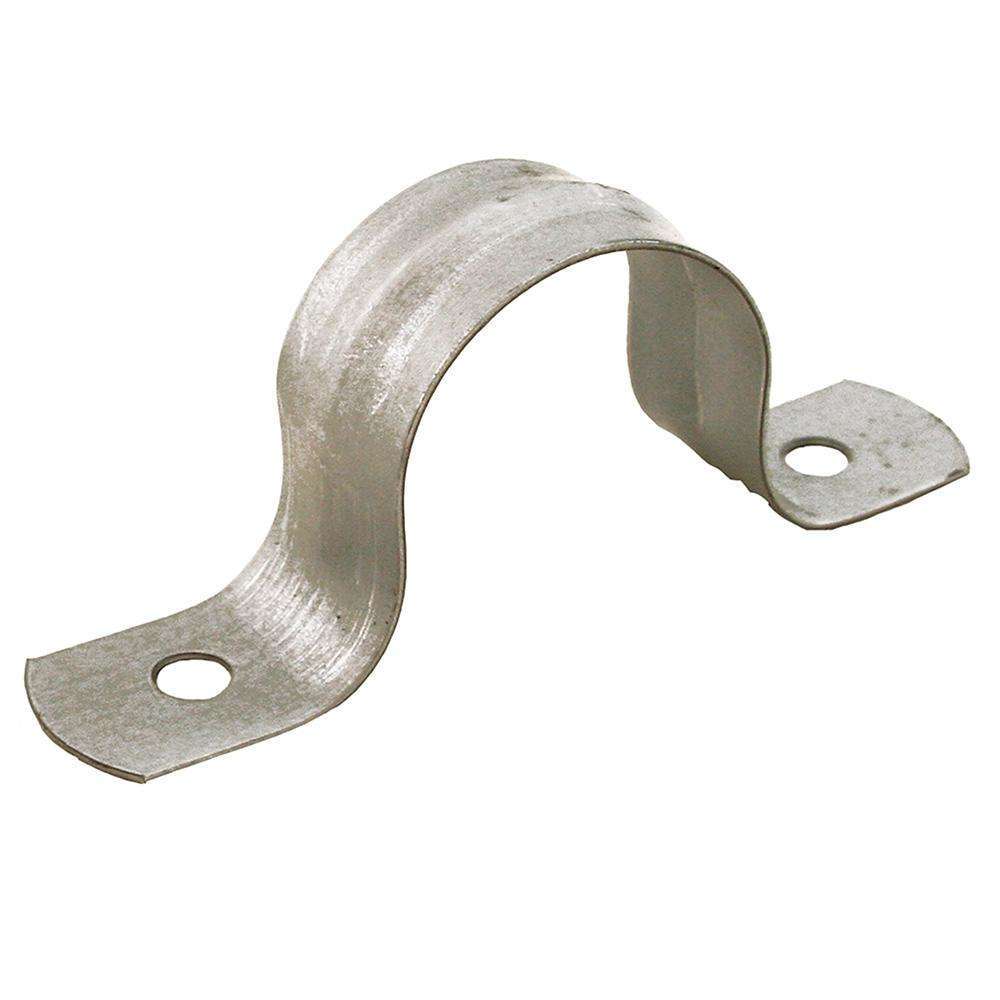Jones Stephens H13400 4 Galv 2 - Hole Pipe Strap (10/Box)