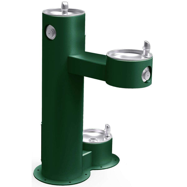 Elkay LK4420DBEVG Outdoor Fountain Bi-Level with Pet Station