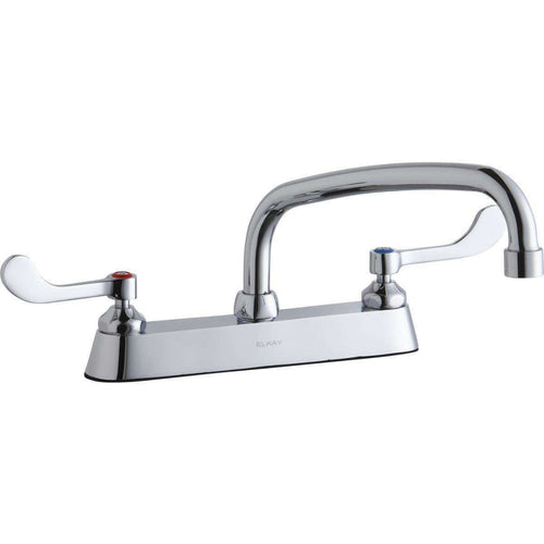 Elkay LK810AT10T4 8" Centers Faucets 10" Arc Tube Spout 4"