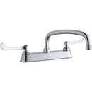 Elkay LK810AT14T6 8" Centers Faucets 14" Arc Tube Spout 6"