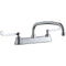 Elkay LK810AT14T6 8" Centers Faucets 14" Arc Tube Spout 6"