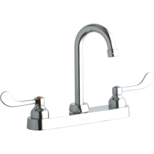 Elkay LK810GN04T4 8" Centers Faucets 4" Gooseneck Spout