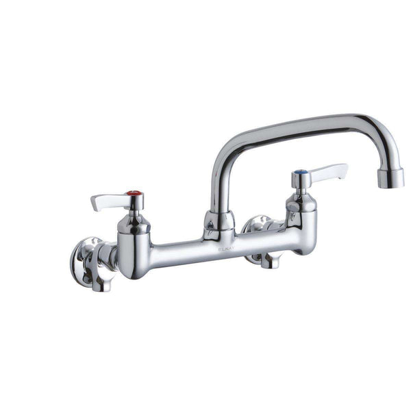 Elkay LK940AT08L2S 8" Centers Wall Faucets 8" Arc Tube Spout