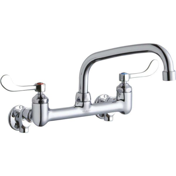 Elkay LK940AT08T4S 8" Centers Wall Faucets 8" Arc Tube Spout