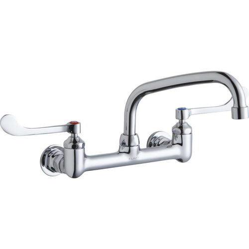 Elkay LK940AT08T6H 8" Centers Wall Faucets 8" Arc Tube Spout