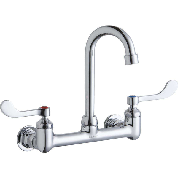 Elkay LK940GN04T4H Scrub/Handwash 8" Centers Wall Faucets 4"