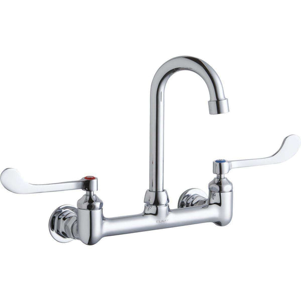 Elkay LK940GN04T6H Scrub/Handwash 8" Centers Wall Faucets 4"