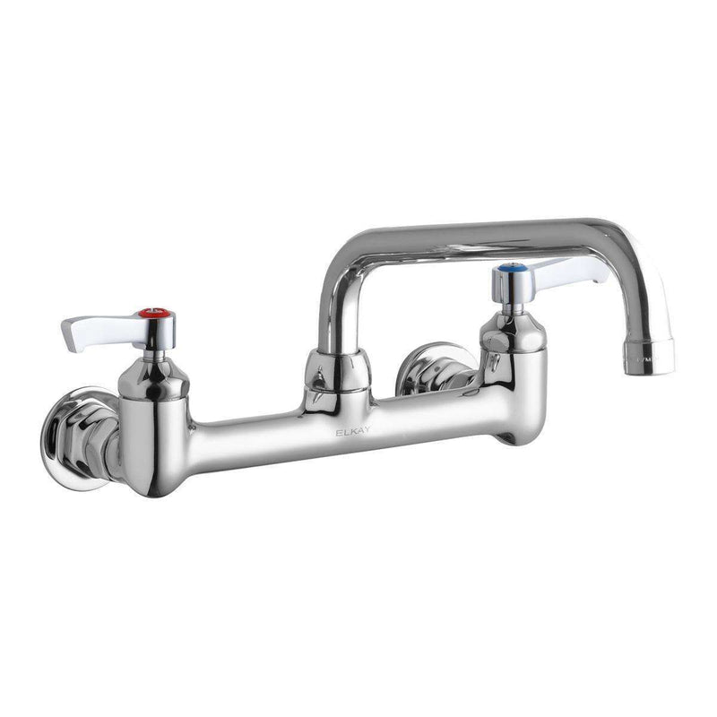 Elkay LK940TS08L2H 8" Centers Wall Faucets 8" Tube Spt 2"