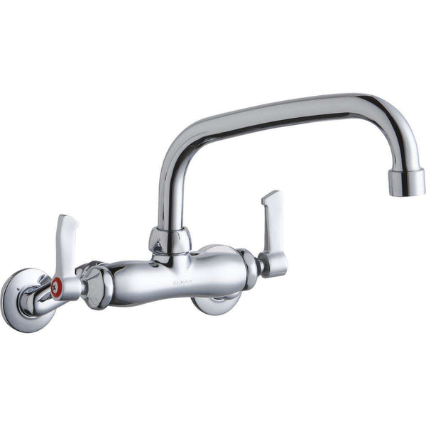 Elkay LK945AT08L2T 3-8" Centers Wall Faucets 8" Arc Tube Spt