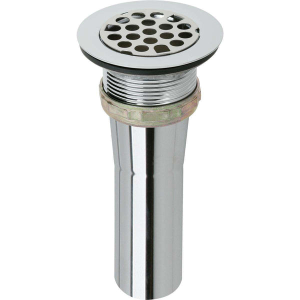 Elkay LK9 Drain Fitting Type 304 SS Body, Grid Strainer