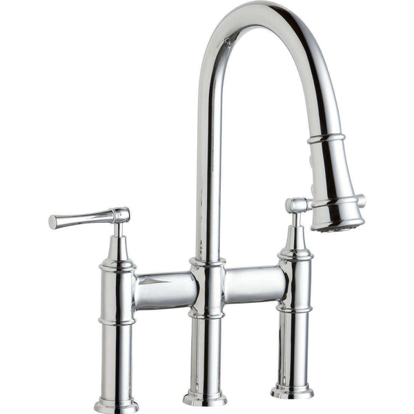 Elkay LKEC2037CR Explore 3 Hole Bridge Faucets with