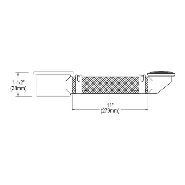 Elkay LKF299-CU Flexible Overflow Assembly Copper Nickel