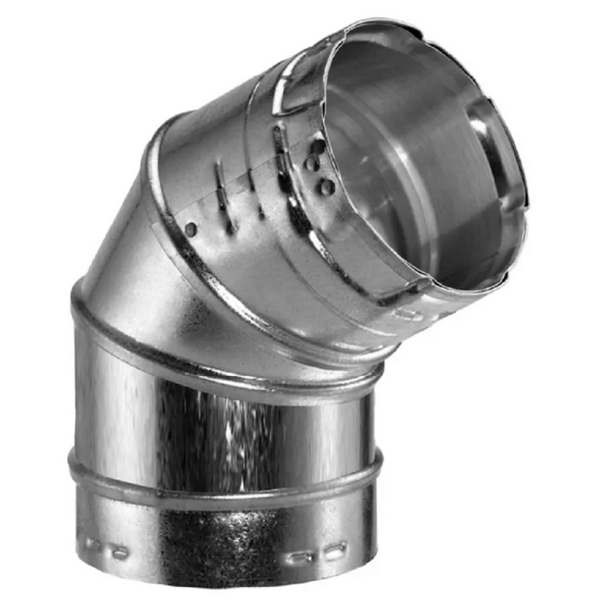 M & G Dura Vent 4" 45/6" 0 Adjustable Elbow