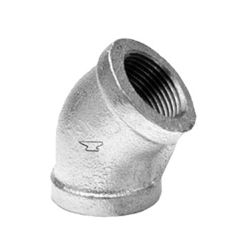 3/4" Galvanized 45 Elbow