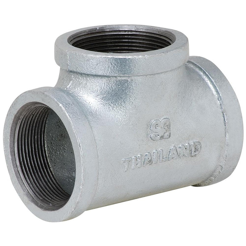 1/2" x1/2" x3/4" Galvanized Mall BH Tee