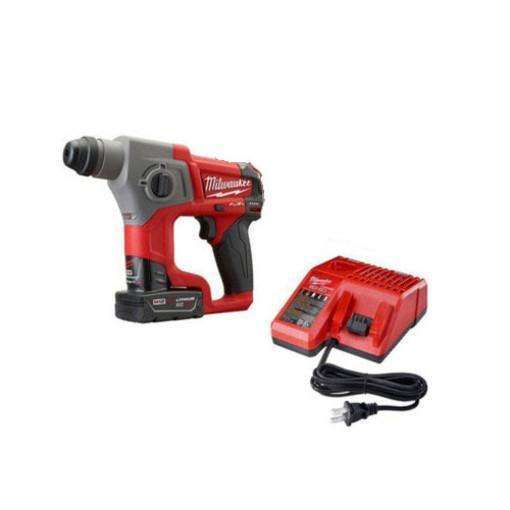Milwaukee M12 FUEL 5/8" SDS Plus Rotary Hammer Kit with 1 Ba