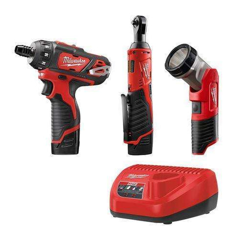 Milwaukee 2492-23 M12 Screwdriver/Ratchet Combo Kit