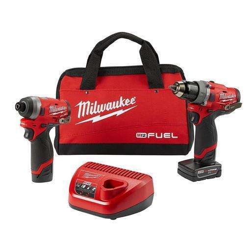Milwaukee M12 FUEL 1/2" Hammer Drill and 1/4" Hex Impact Dv
