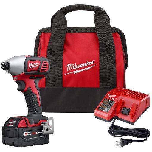 Milwaukee M18 1/4" Hex Impact Driver Kit with 1 XC Battery