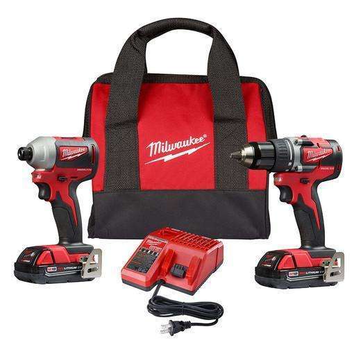 Milwaukee M18 Compact Brushless Drill/Impact Driver Combo Ki