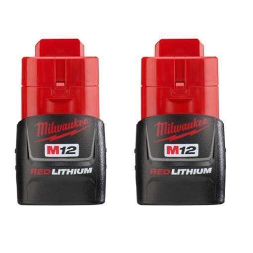 Milwaukee 48-11-2411 M12 REDLITHIUM Compact Battery Two Pack