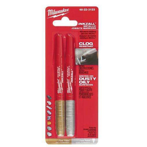 Milwaukee 2PK INKZALL SilverGold/ Fine Point Markers