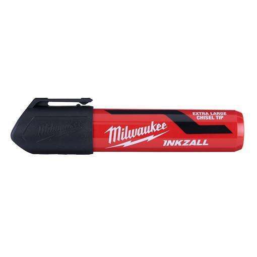 Milwaukee INKZALL Extra Large Chisel Tip Black Marker, 12 P