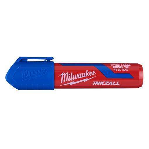 Milwaukee INKZALL Extra Large Chisel Tip Blue Marker, 12 Pa